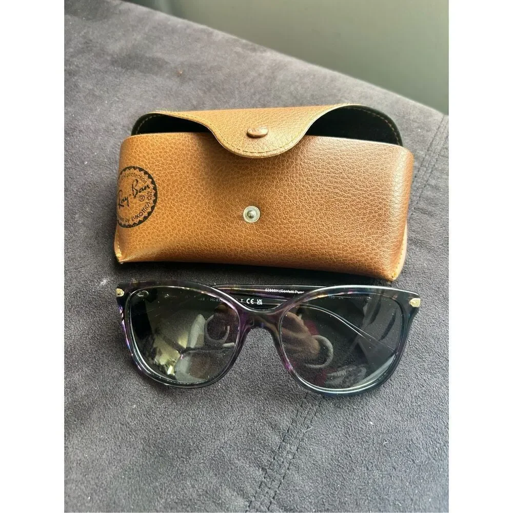 Coach Sunglasses HC 8132 L109 52888H Confetti Purple Size 57-17-135, Frames Only